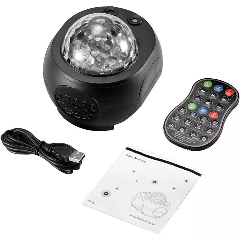 LED Star Ocean Wave Projector, Galaxy Starry Sky Projector Night Lamp With Music Bluetooth Speaker, Child Bluetooth USB Music Player Star Night Light, Romantic Projection Lamp For Kids LED Star Ocean Wave Projector, Galaxy Starry Sky Projector Night Lamp With Music Bluetooth Speaker, Child Bluetooth USB Music Player Star Night Light, Romantic Projection Lamp For Kids